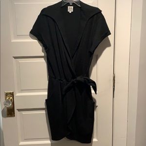 Black dress with tie on side